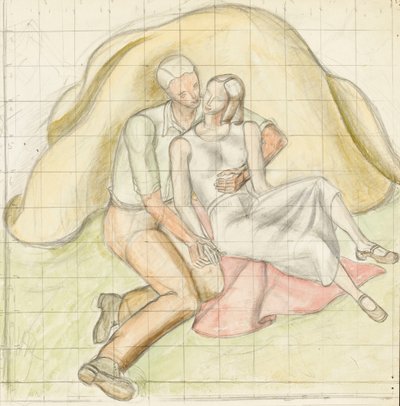 Lovers, c.1930 by Rosalie Brill